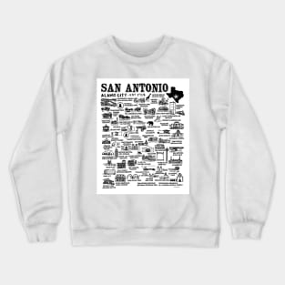 San Antonio Map Crewneck Sweatshirt